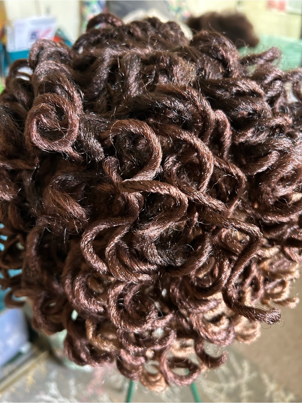 Synthetic Curly Loc Wig in Dark Brown - Women Hair - Picture 3 of 6